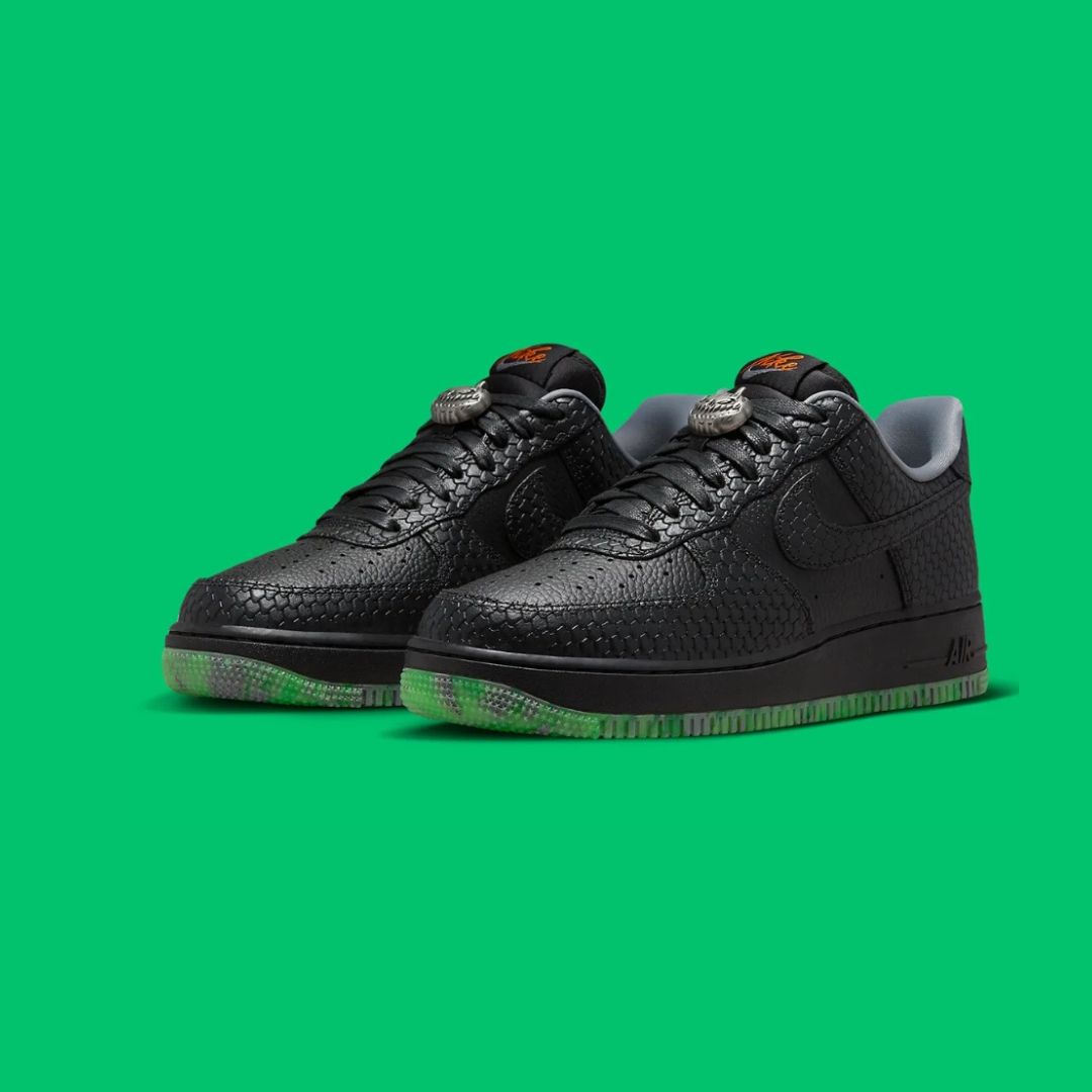 Nike Air Force 1 In Halloween - Black Green