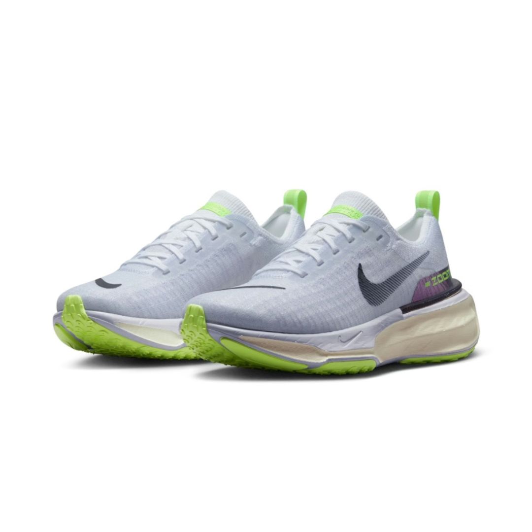 Nike Zoomx Invincible Run Flyknit 3 Men's Shoes - White &amp; Green