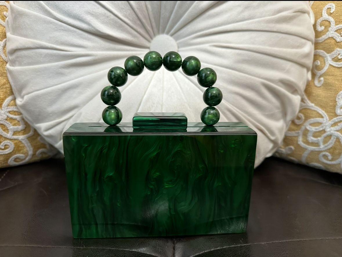 Marble Green clutch