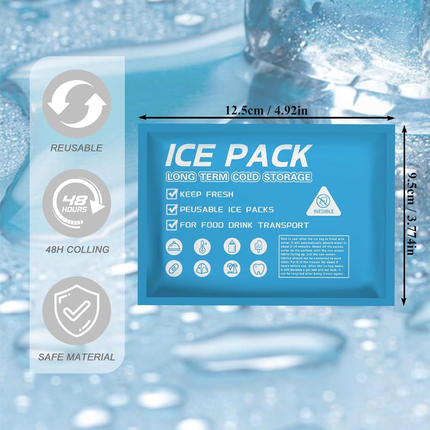 Extra Ice Packs for Insulated Shipping Box