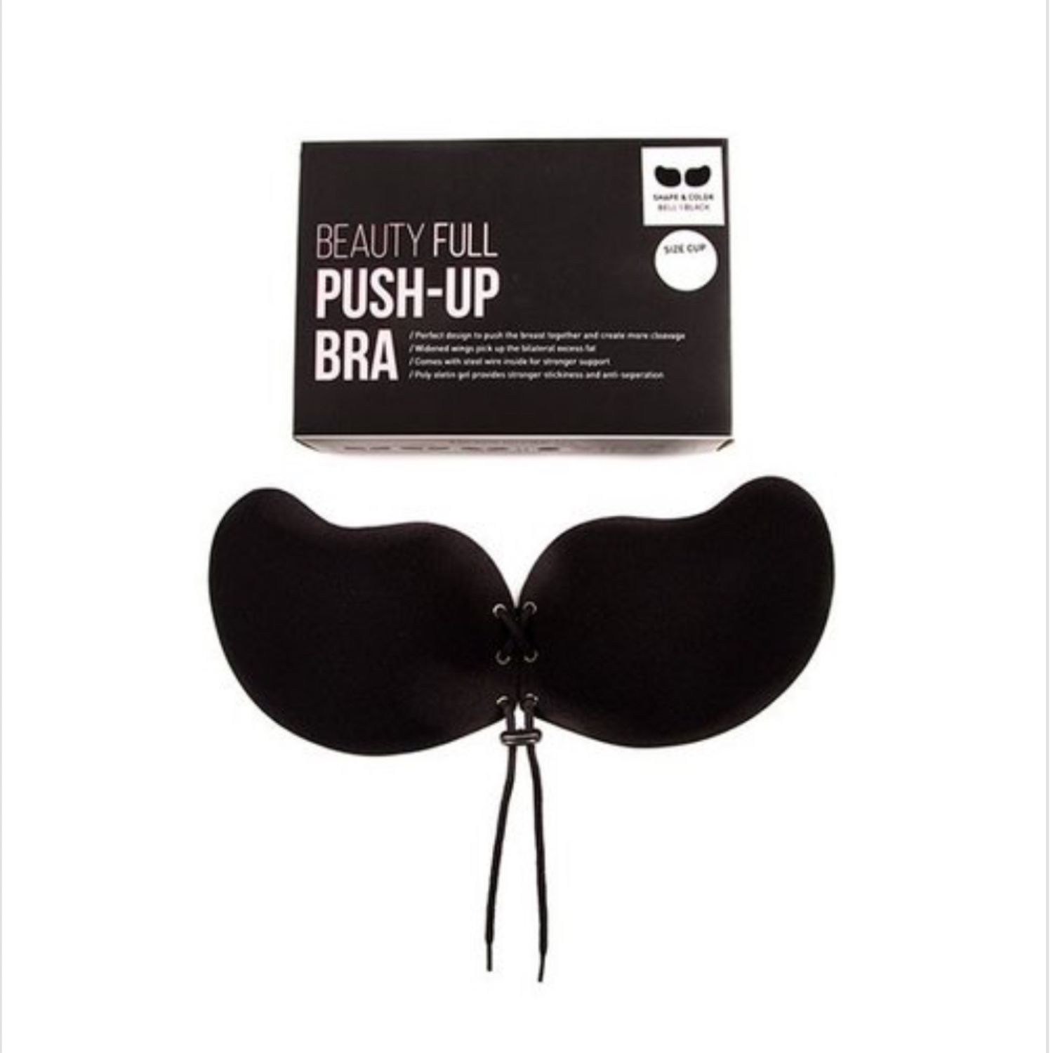 STRAPLESS INVISIBLE BRA BELL SHAPE EASY STEP THICKNESS