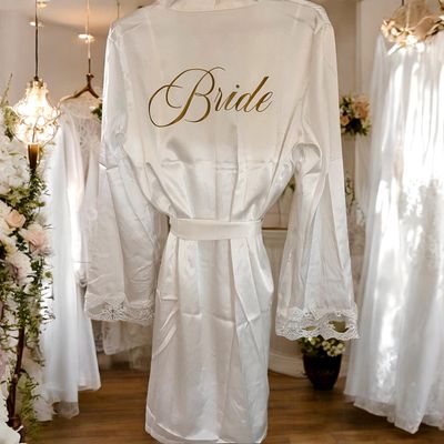 Box Sposa con Vestaglia e Sottoveste in Pizzo