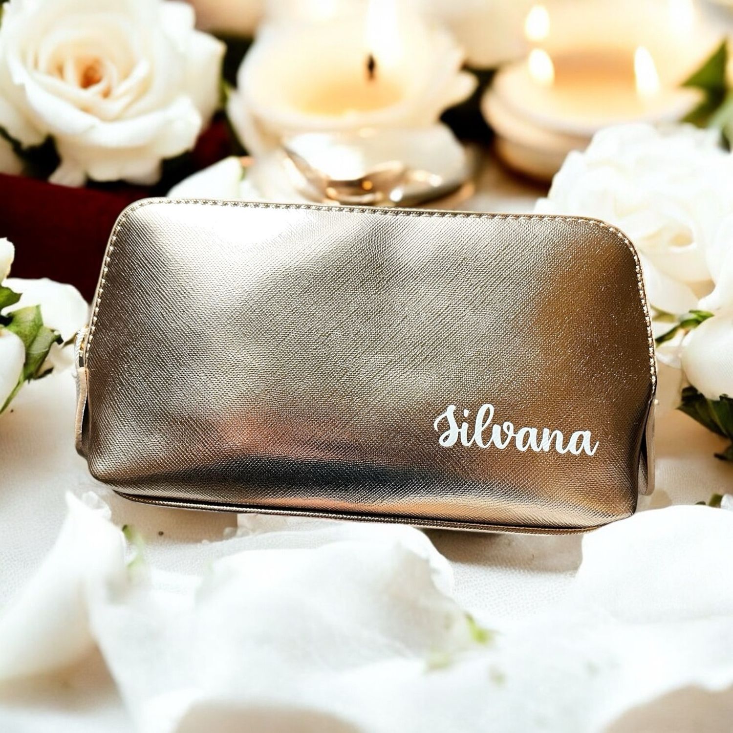 Trousse in Similpelle Texture Saffiano – Personalizzabile