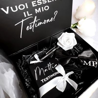 Box Testimone Personalizzata – Regalo Esclusivo per il Tuo Testimone di Nozze