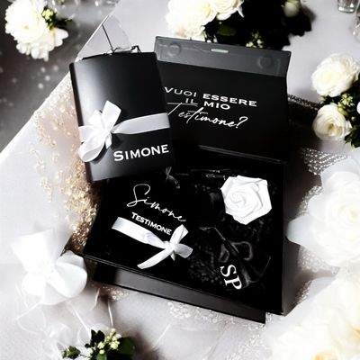 The Luxury Total Black Man Box – Un Regalo Esclusivo per il Tuo Testimone