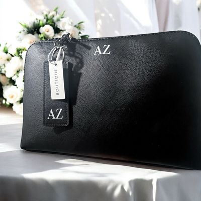 Beauty/Trousse Uomo in Similpelle Saffiano – Personalizzabile