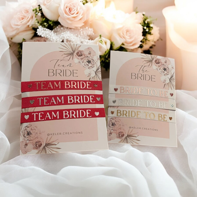 Braccialetti Bride to Be &amp; Team Bride Addio al Nubilato - Personalizzati