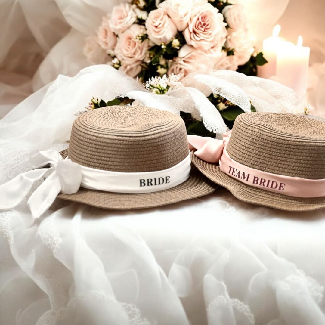 Cappello in paglia personalizzato – Perfetto per mare, eventi e bridal party
