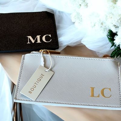 Portacarte in Similpelle texture Saffiano - Personalizzato