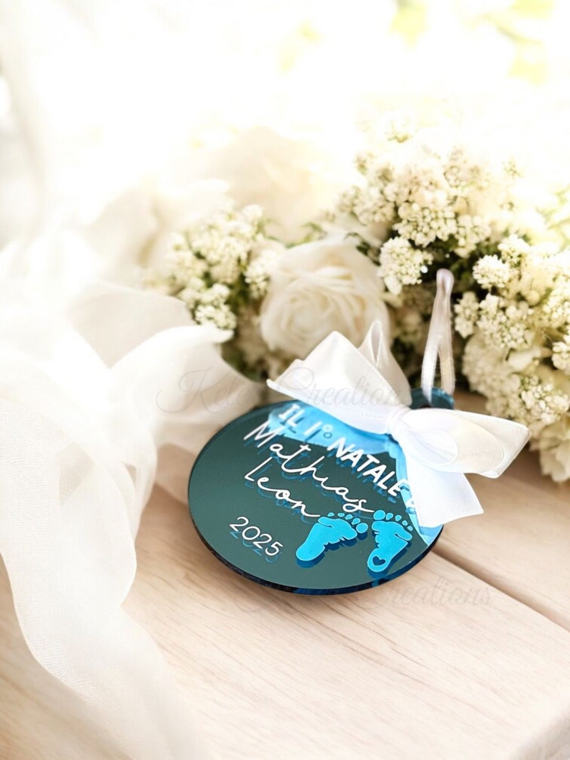 Pallina 1° Natale Bambino – Personalizzata con Nome