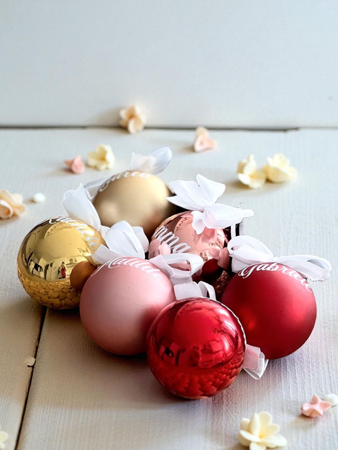 Pallina di Natale in Vetro - Personalizzata con Nome