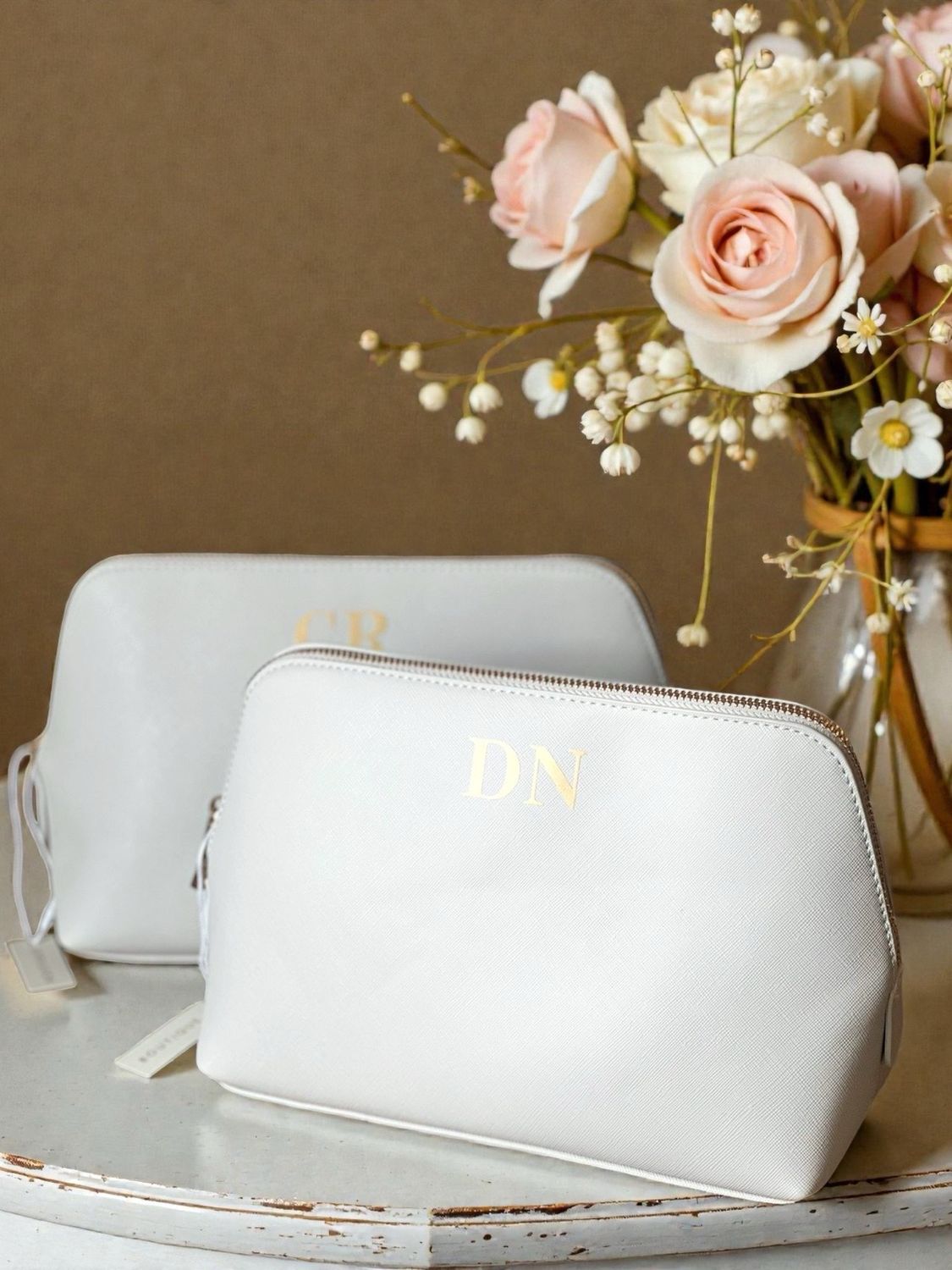 Trousse in Similpelle Texture Saffiano – Personalizzabile