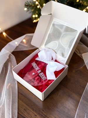 Pallina di Natale Plexiglass Personalizzata - Pancione in arrivo