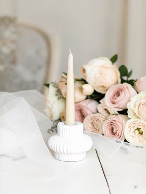 Bomboniera Porta Candela in Gesso