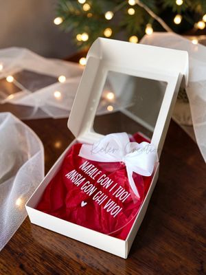Pallina di Natale in Plexiglass Personalizzata - Natale con i tuoi, ansia con chi vuoi
