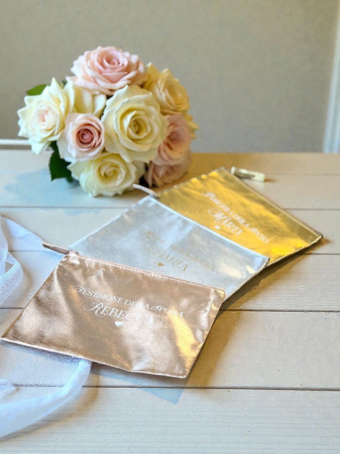 Pochette in Ecopelle Metallizzata - Wedding