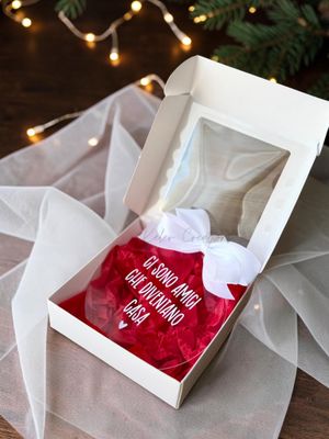 Pallina di Natale Plexiglass Personalizzata - Ci sono amici che diventano casa