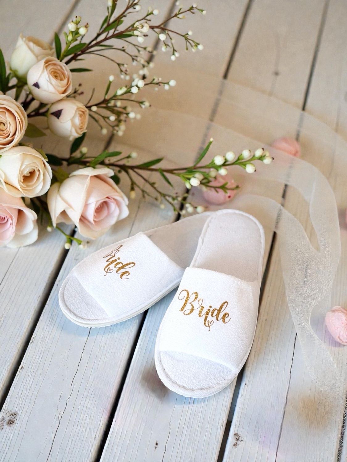 Ciabatte in Spugna Personalizzate – Ideali per Sposa, Team Bride e Eventi