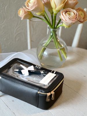 Beauty Bag in Similpelle Saffiano con Finestra – Personalizzato