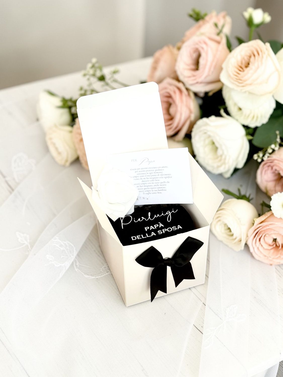 Scatolina con Calzini - Papà, Testimone degli Sposi