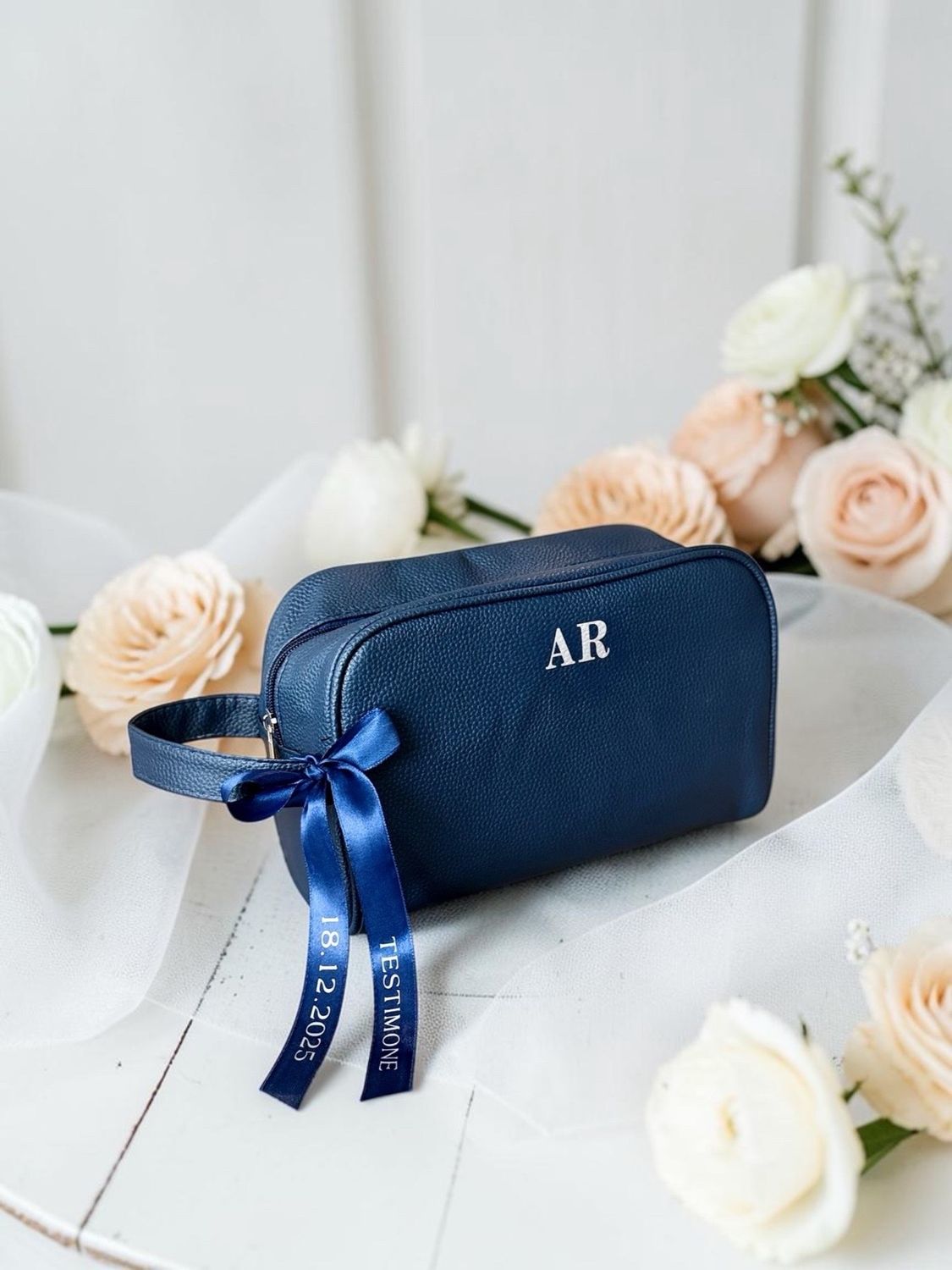 Trousse uomo da viaggio in ecopelle – Personalizzata