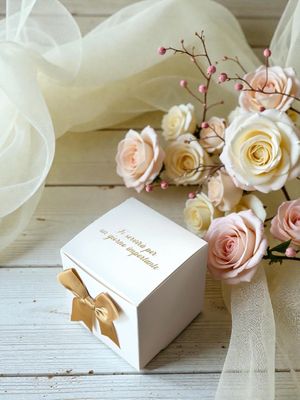 Scatolina Richiesta Testimone con Scritta Personalizzata e Dedica