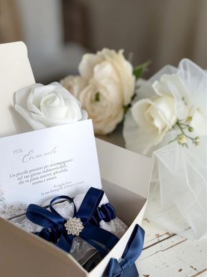 Scatolina personalizzata con Giarrettiera Sposa
