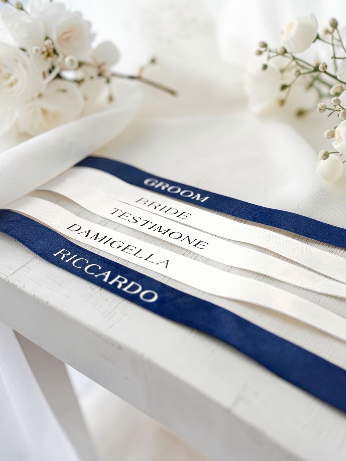 Nastro personalizzato in raso per Eventi, Cerimonie, Matrimoni, Compleanni