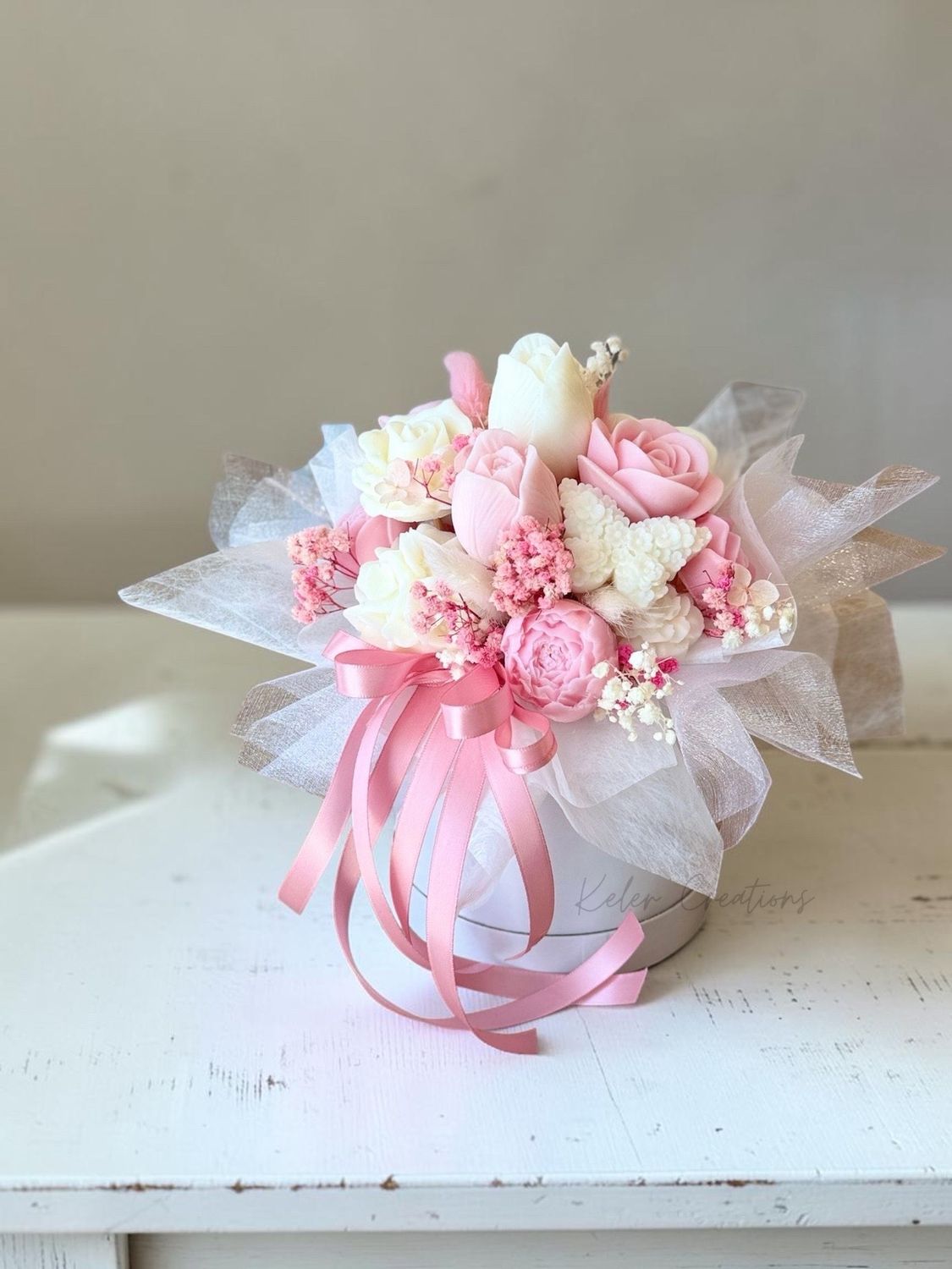 Bouquet Deluxe in Cappelliera Cilindrica – Personalizzabile