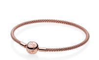 PANDORA™ Rose Mesh Bracelet, Size: 17