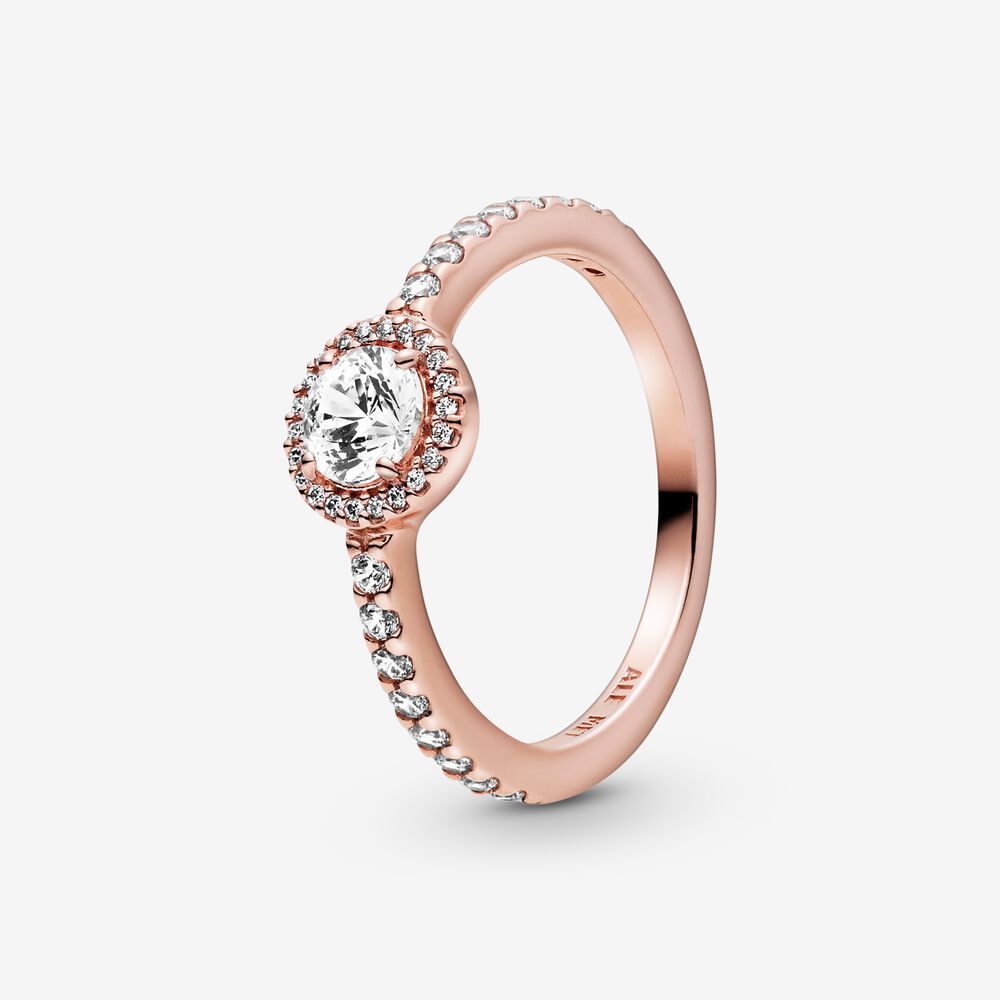 PANDORA™ Small Classic Elegance Rose Gold Ring, Size: 48
