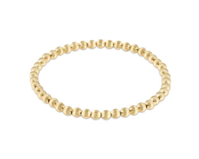 Dignity Gold Bead Bracelet, Size: 4mm