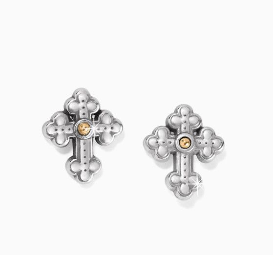 Luna Cross Mini Post Earring