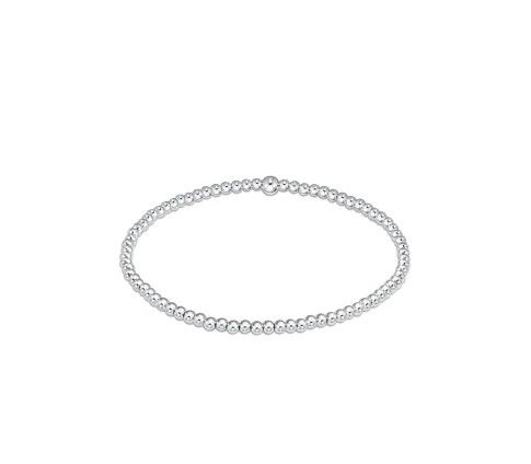 Classic Bead Bracelet Sterling Silver, Size: 2.5mm