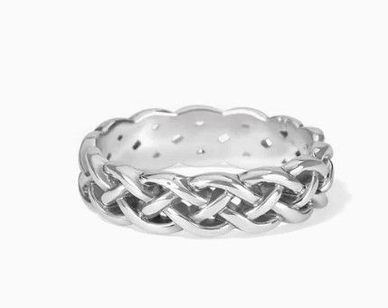Interlok Braid Band Ring, Size: 7
