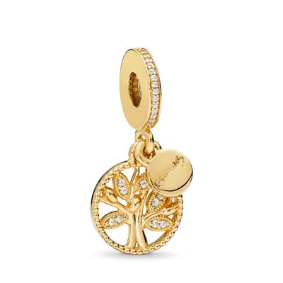 PANDORA™ Family Heritage 14K Gold Plated Dangle Charm