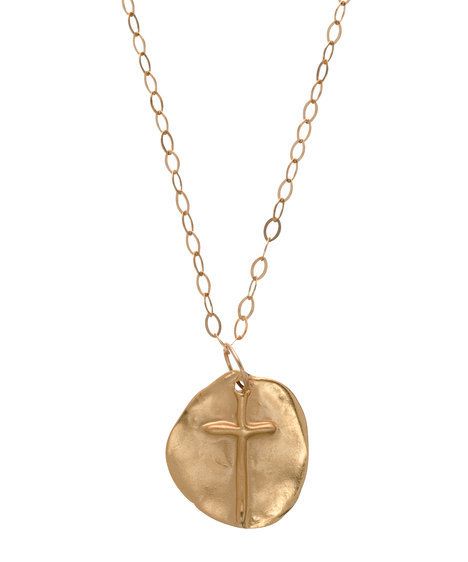 28.5&quot; Necklace Gold Inspire Gold Charm