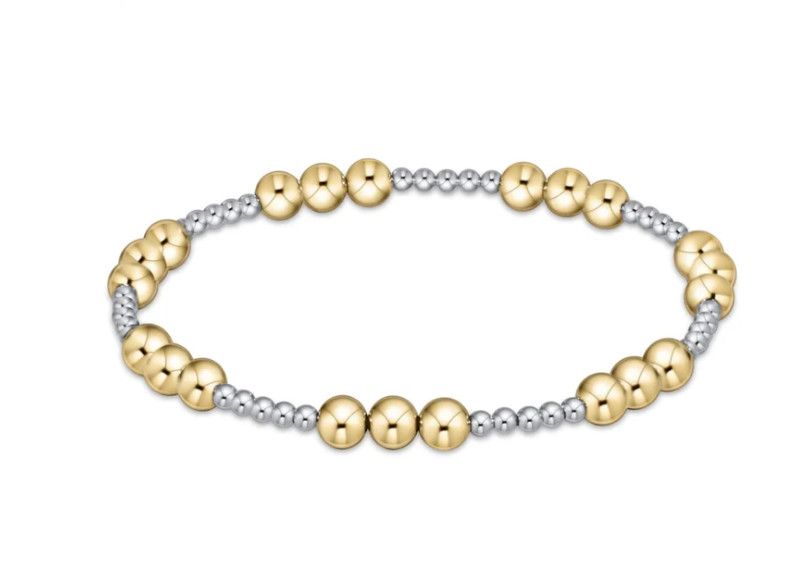 Enewton EXTENDS Classic Joy Pattern Bead Bracelet Mixed Metal, Size: 5mm