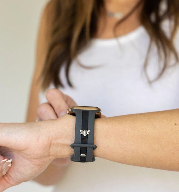 Honey Bee Me Apple Watch Band, Color: Gray and Black