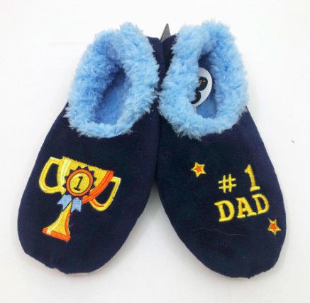 #1 Dad Snoozies Slippers , Size: S 7/8