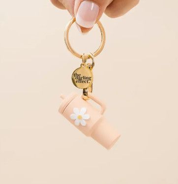 Tiny Tumbler Keychain, Color: Pink