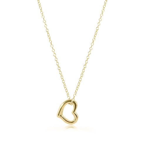 16&quot; Gold Love Gold Charm Necklace