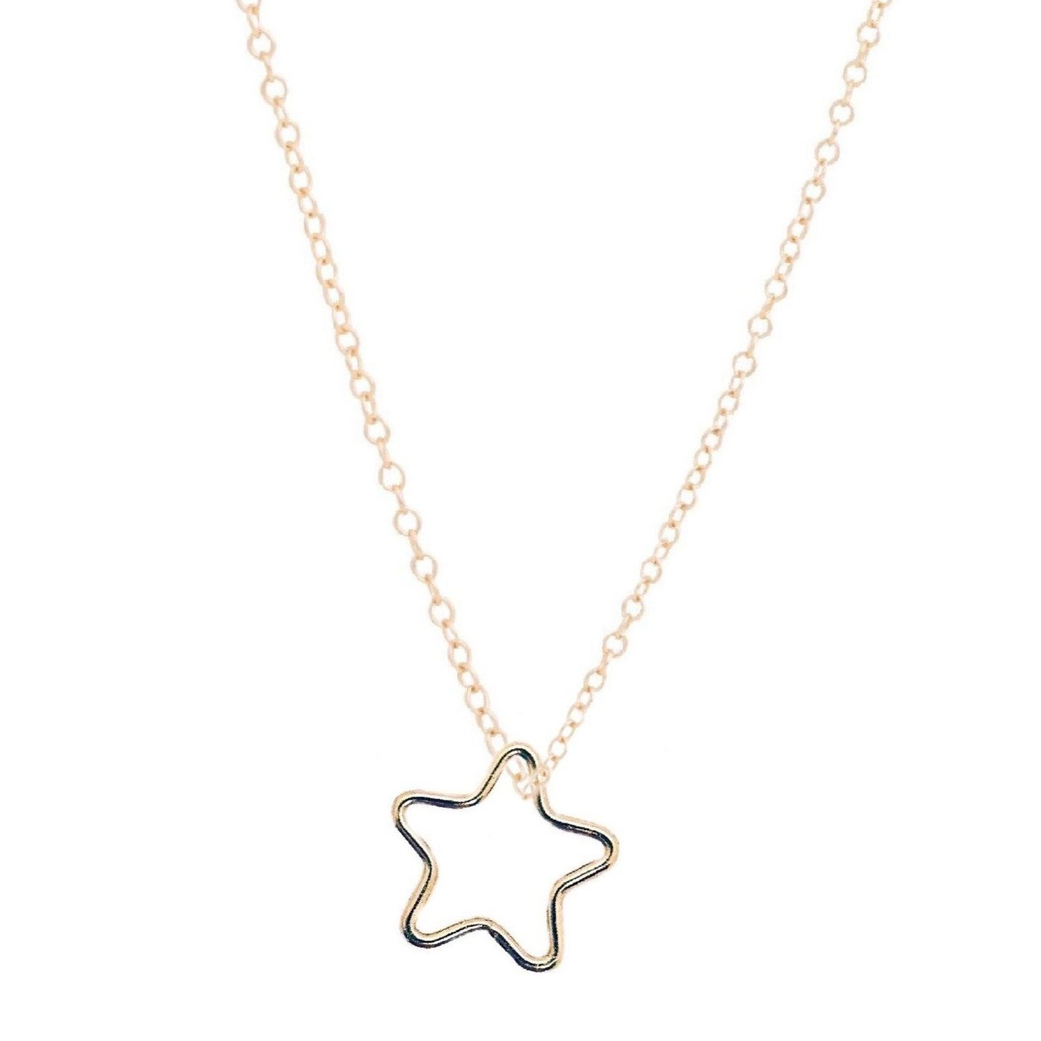 16&quot; Necklace Gold Star Gold Charm