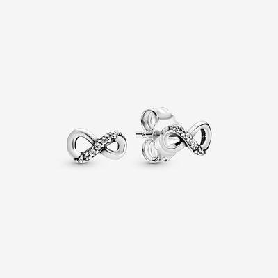 PANDORA™ Sparkling Infinity Stud Earrings Sterling Silver