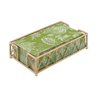 Arch Gold Leaf Guest Napkin Caddy