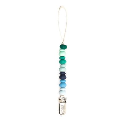 Blue Multi Pacifier Clip