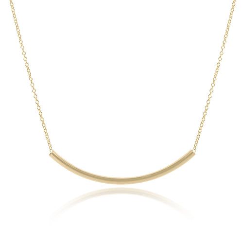16&quot; Bliss Bar Necklace Gold