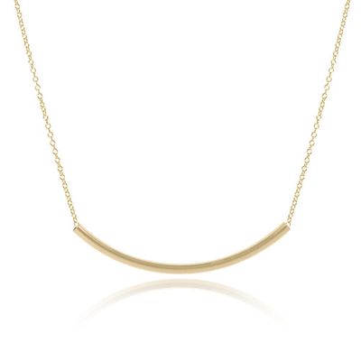 16&quot; Bliss Bar Necklace Gold