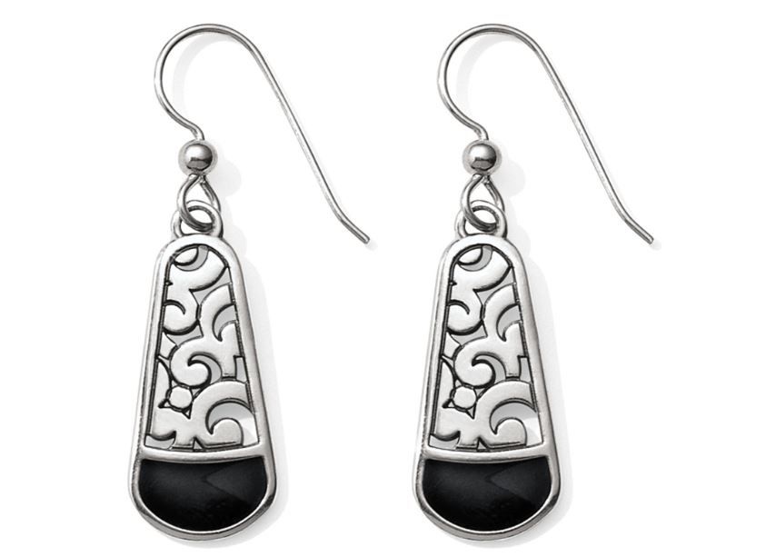 Catania Black French Wire Earrings