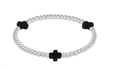 Signature Cross Sterling Pattern 3mm Bead Bracelet